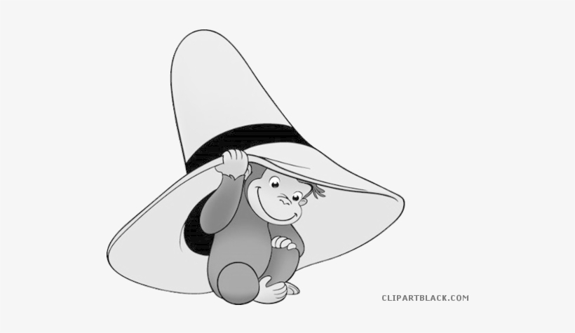Curious George Clipart Monkey - Black And White Curious George, transparent png