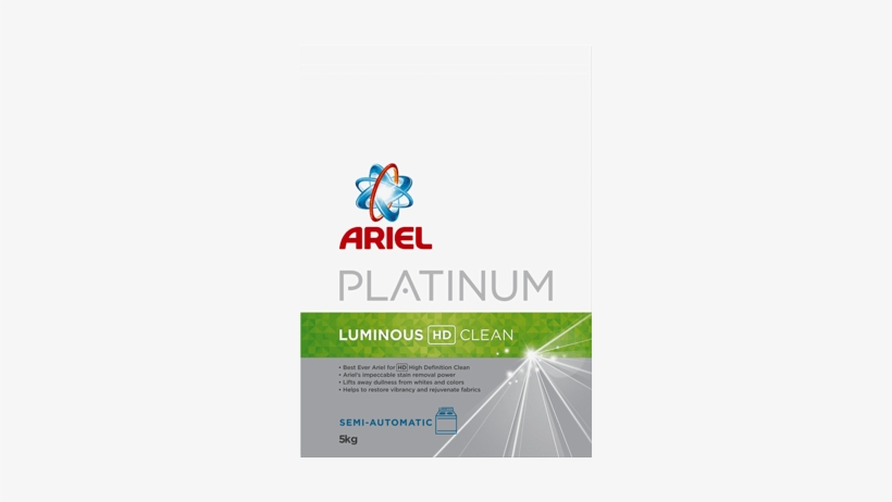 Ariel Platinum Fragrant Hd Clean Semi-automatic Washing - Ariel Matic Top Load Detergent Washing Powder - 1 Kg, transparent png