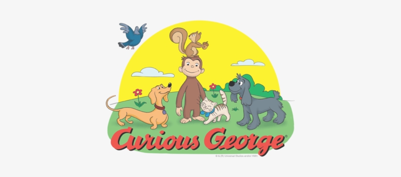 Curious George Sunny Friends Men's Regular Fit T-shirt - T-shirt: Curious George - Sunny Friends, S. T-shirt, transparent png