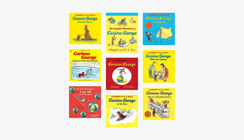 Curious George Books, transparent png