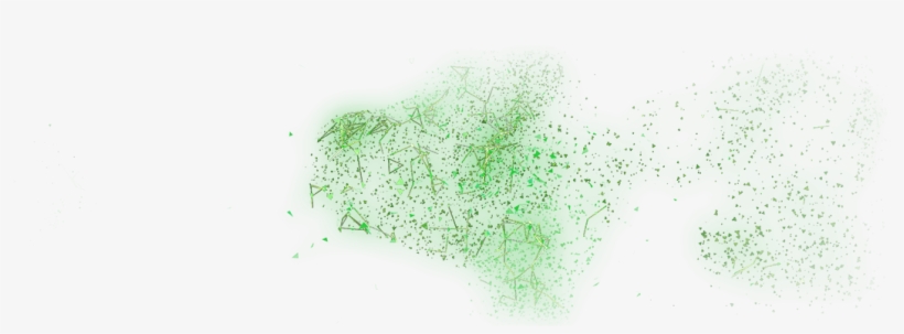 157 - Green Particles Transparent, transparent png