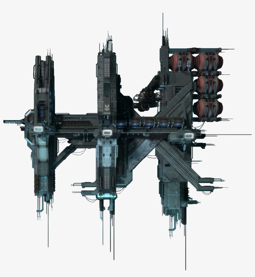[ Img] - Halo Reach Space Station, transparent png