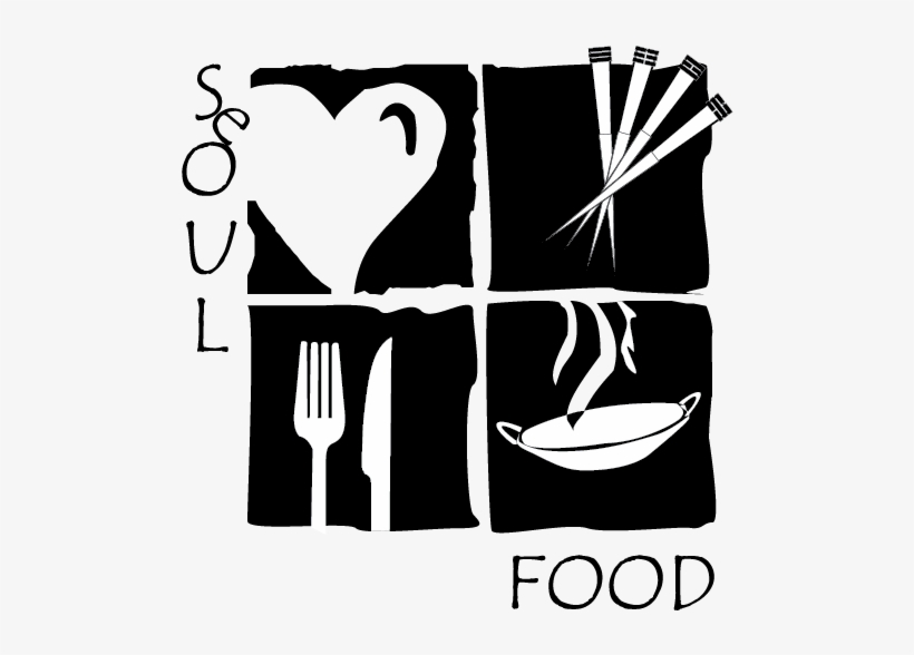 Soul Food Clipart Image Download - Soul Food Black And White, transparent png
