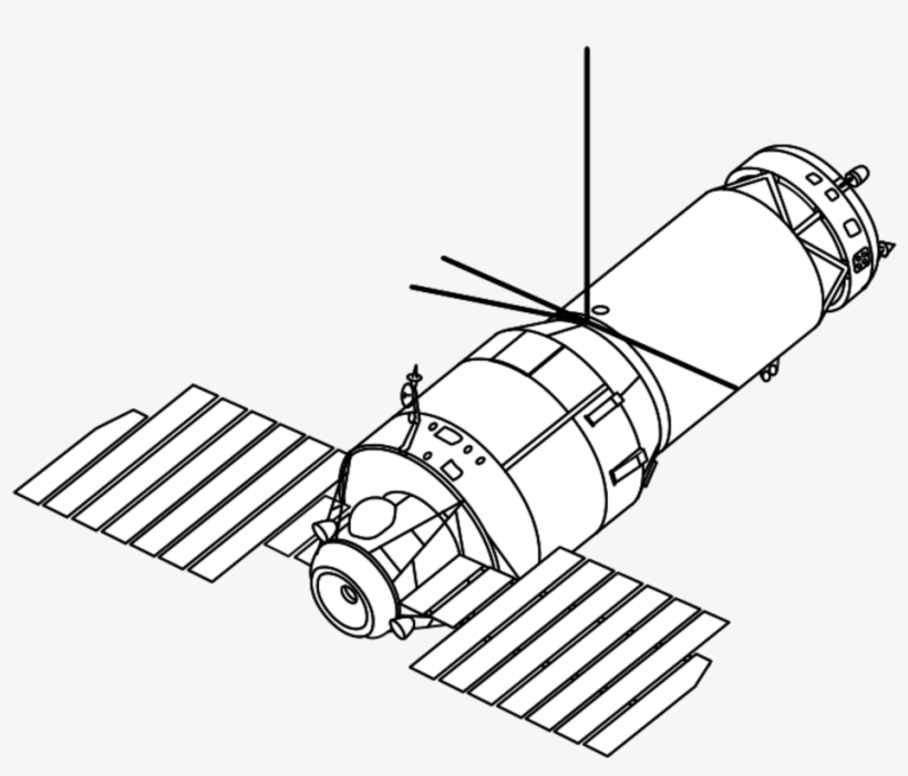 Illustration Of Soviet Almaz Space Station - Salyut 3, transparent png