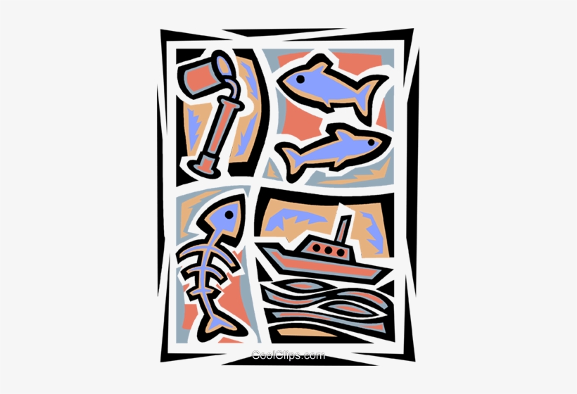 Water Pollution With Dead Fish Royalty Free Vector - Water Pollution Clip Art, transparent png