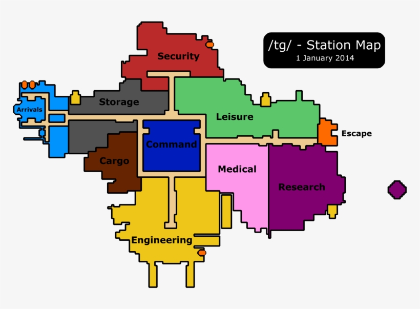 Tgstationsimple - International Space Station Layout, transparent png
