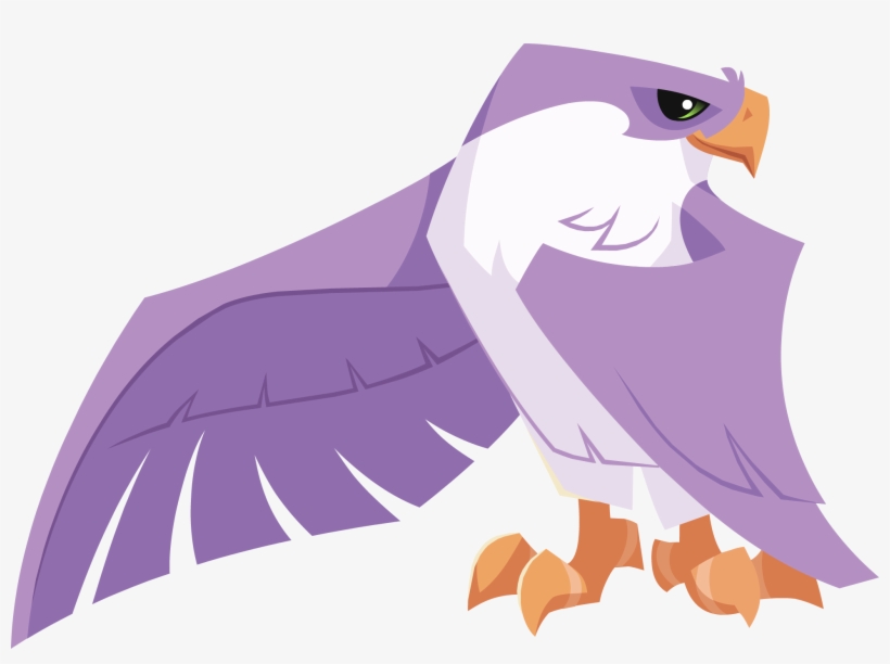 Purple Falcon - Animal Jam Character Falcon, transparent png