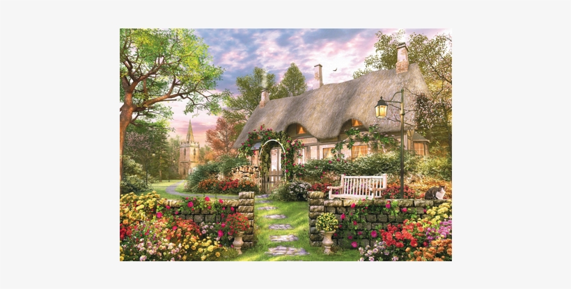 Falcon The Whitesmith's Cottage 1000pcs - Sunny Cottage, transparent png