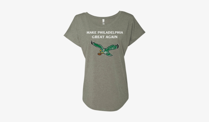 Make Philadelphia Great Again Ladies Triblend Dolman - Sleeve, transparent png