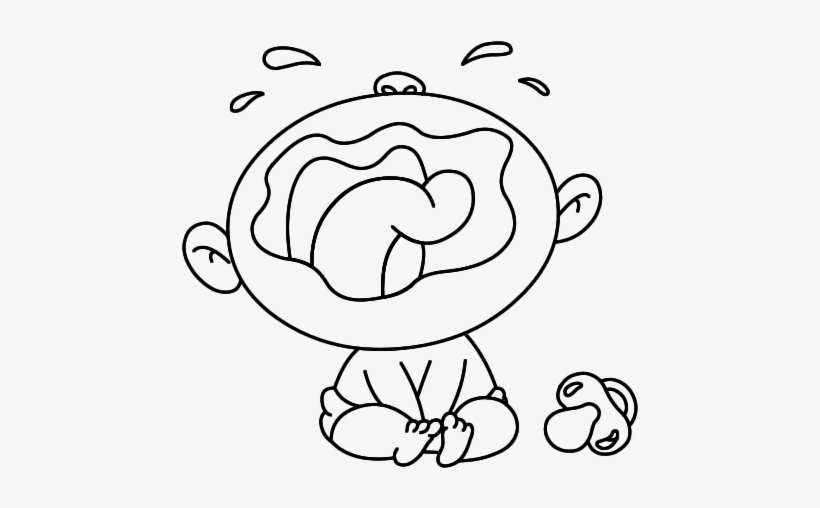 Desenho De Um Bebe Chorando 600x470 Png Download Pngkit