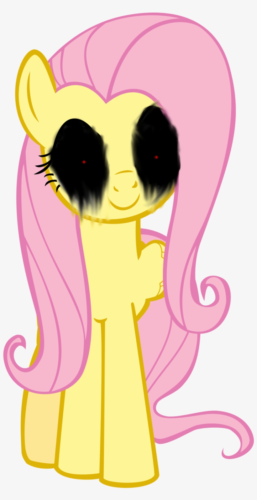 Xxevilkillaxx1, Creepy, Fluttershy, Grimdark, Simple - Fluttershy Heart, transparent png