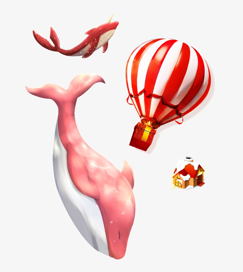 Creative Dolphin Performance Transparent Decorative - Бегония И Большая Рыба, transparent png