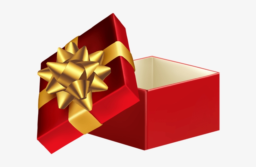 Red Open Gift Box Png Clip Art Image Gallery - Open Gift Box Png, transparent png