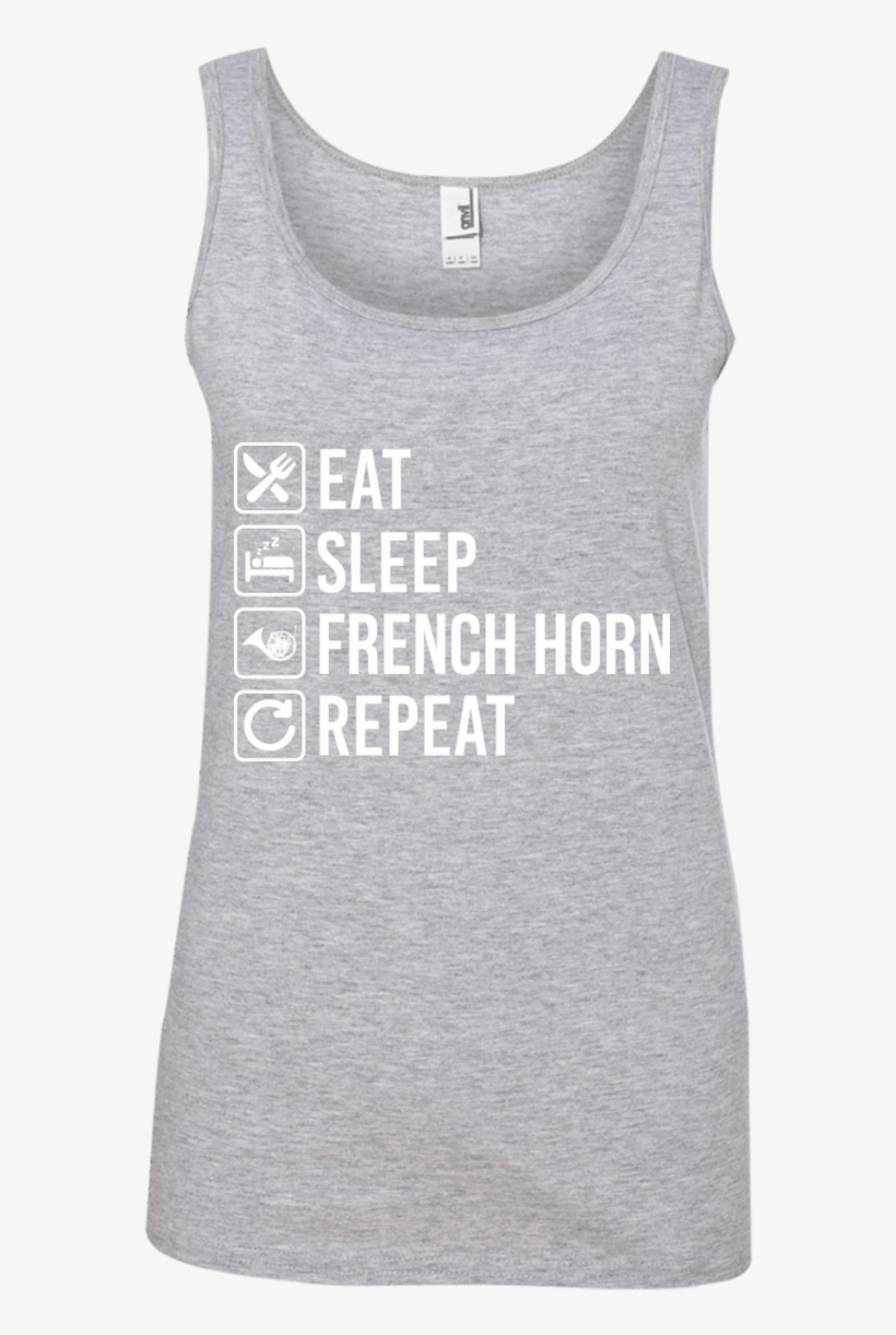 French Horn Eat Sleep Repeat Ladies' 100% Ringspun - Ballet Ballerina Eat Sleep Repeat Long Sleeve Tees, transparent png