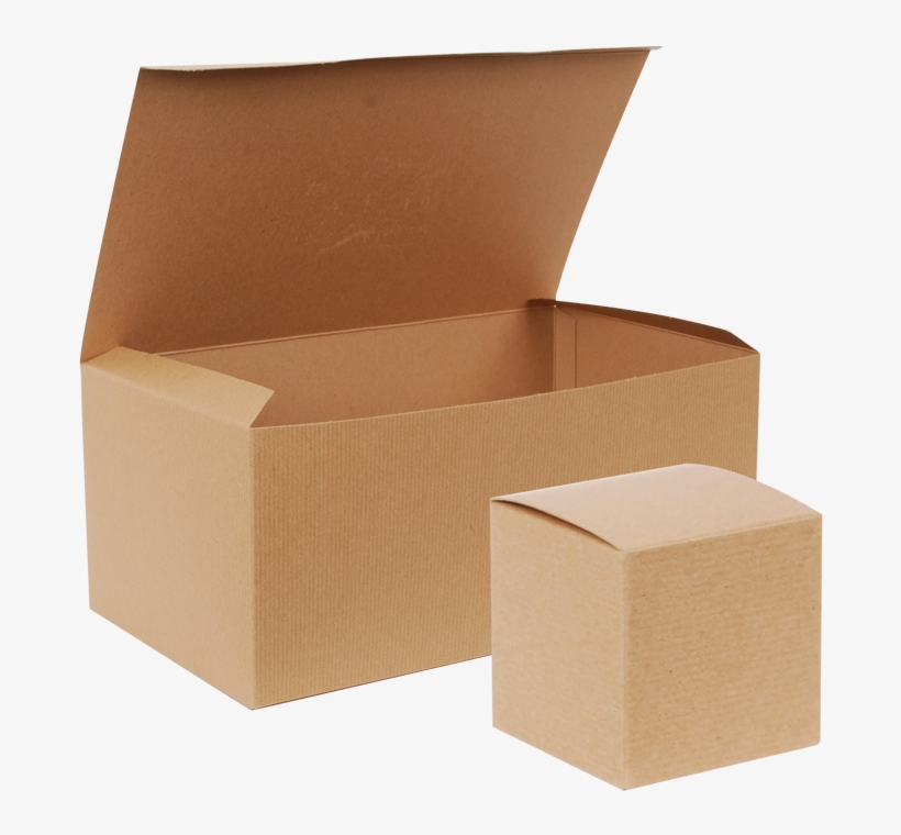 Natural Kraft One Piece Gift Boxes - Kraft Boxes Png, transparent png
