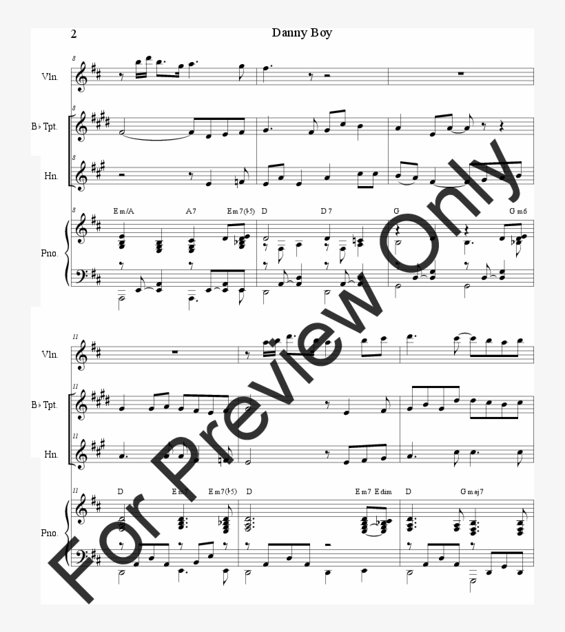 Danny Boy Thumbnail - French Horn And Trumpet Danny Boy Duets, transparent png