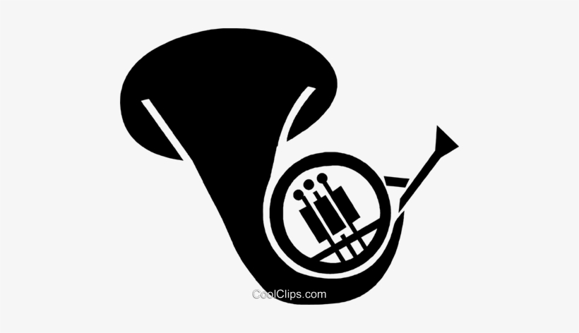 French Horn Royalty Free Vector Clip Art Illustration - Illustration, transparent png