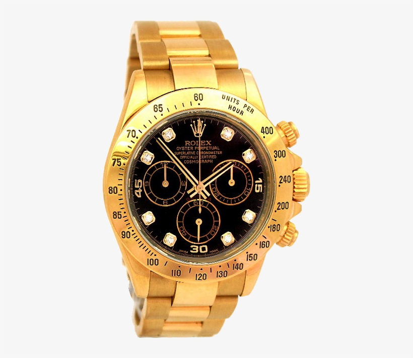 Rolex Daytona 116523 Black Diamond Dial Steel Watch, transparent png