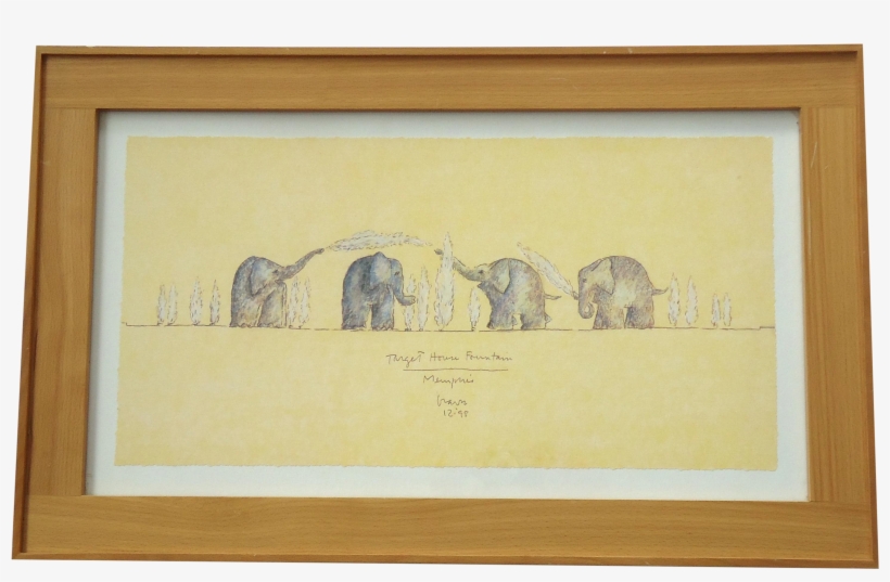 Elephant Fountain By Michael Graves - Drawing, transparent png
