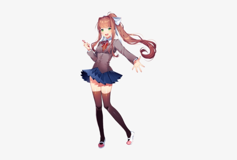 Doki Doki Literature Club - Doki Doki Literature Club Monika, transparent png
