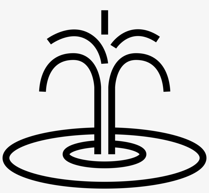 Open - Fountain Line Art, transparent png