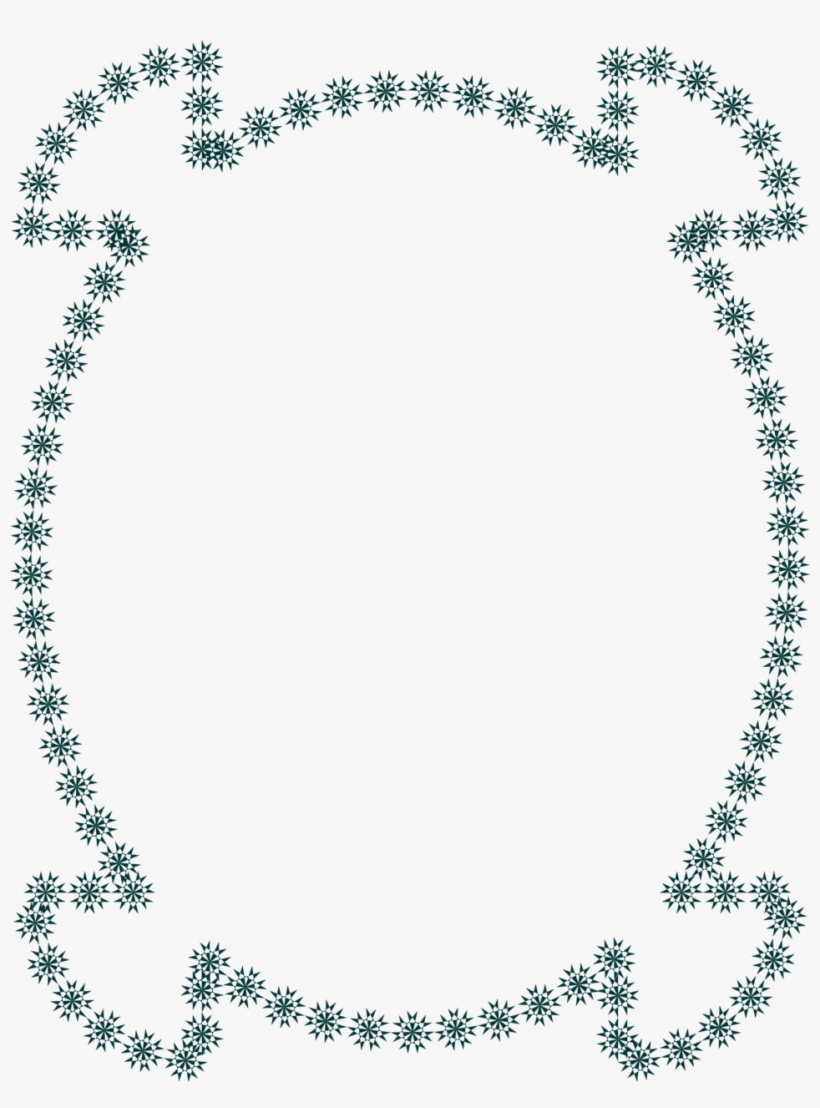Stars Clip Art Borders Frames - Swarovski Angelic Green, transparent png