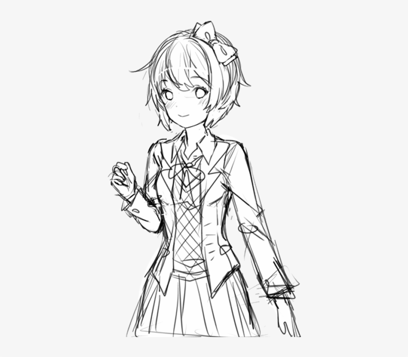 View Samegoogleiqdbsaucenao 3 , - Doki Doki Literature Club Drawings, transparent png