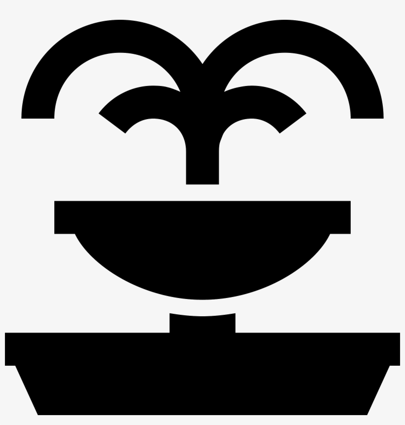 Fountain Clipart Big Water - Fountain Icon Png, transparent png