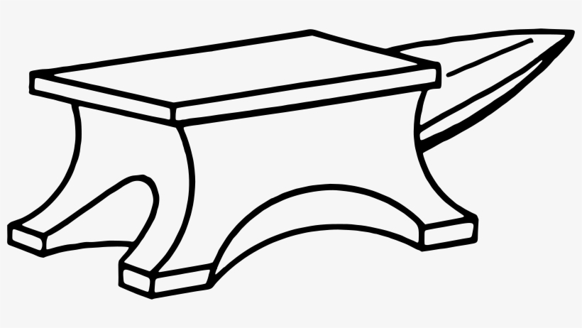 Medium Image - Black And White Drawing Anvil, transparent png