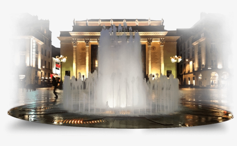 Nantes Place Graslin Fontaine Fountain Water Feature - Fountain, transparent png