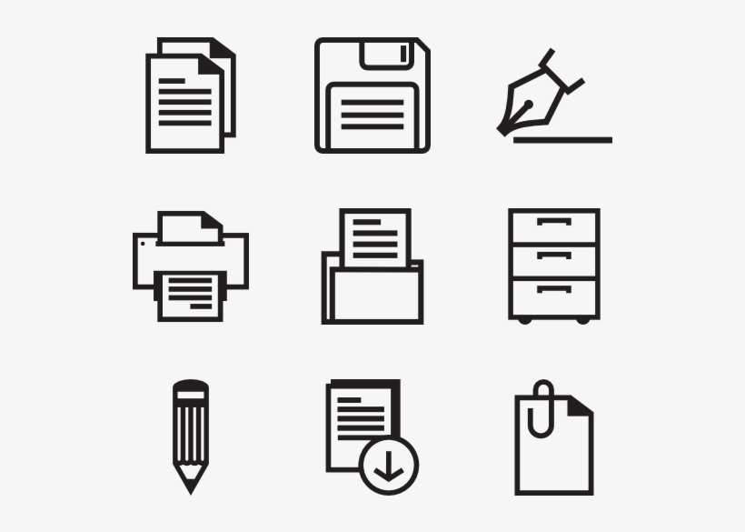 Bold Office Icons - Journal Report Icon Png, transparent png