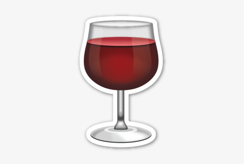 Wine Glass - Copa De Vino Emoji, transparent png