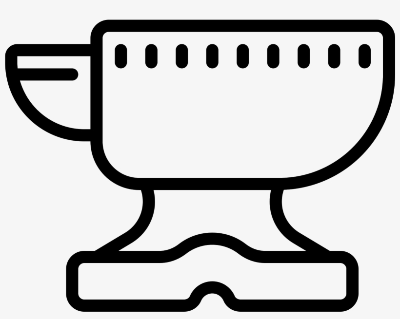 The Anvil Has A Metal Base At - Steel, transparent png