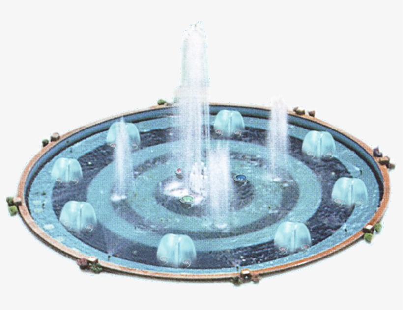 Png Transparent Library Garden Creative Park Transprent - 喷泉 素材, transparent png