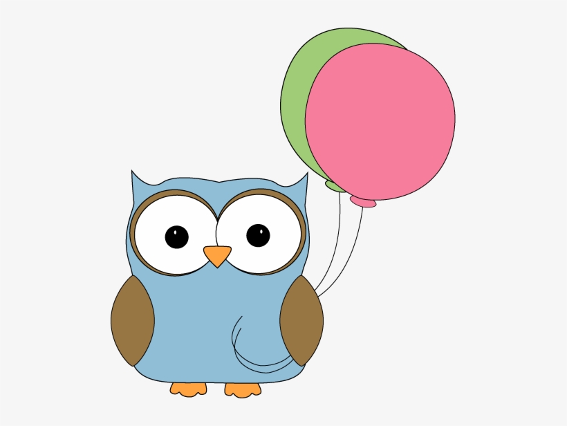 Birthday - Clipart Owl Cute, transparent png
