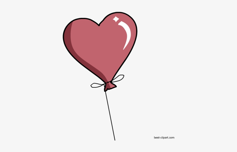 Heart Balloon, Free Clipart Image In Png Format - Clip Art, transparent png