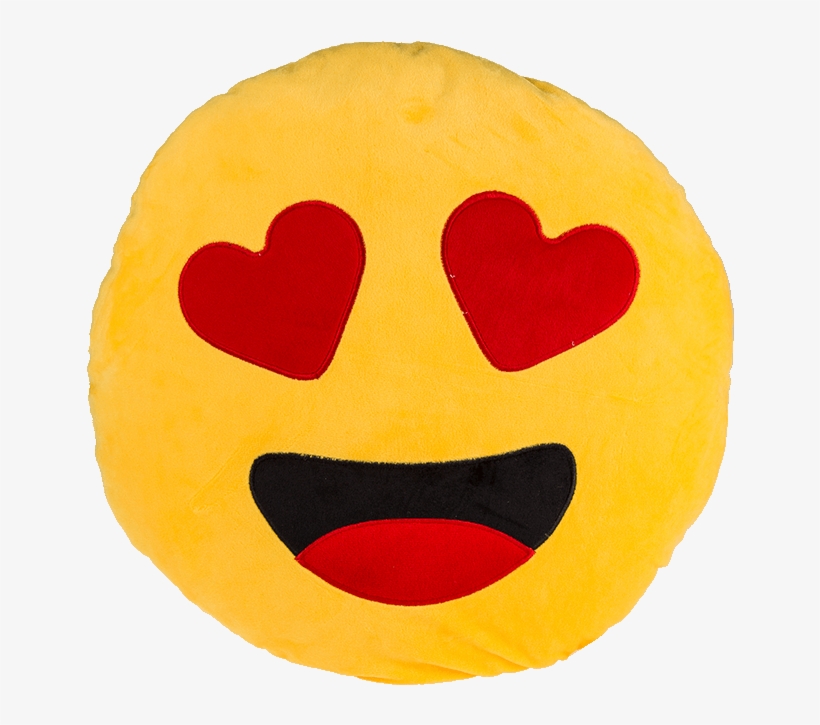 Plush Pillow Emoji Heart - Polštářek Emoji, transparent png