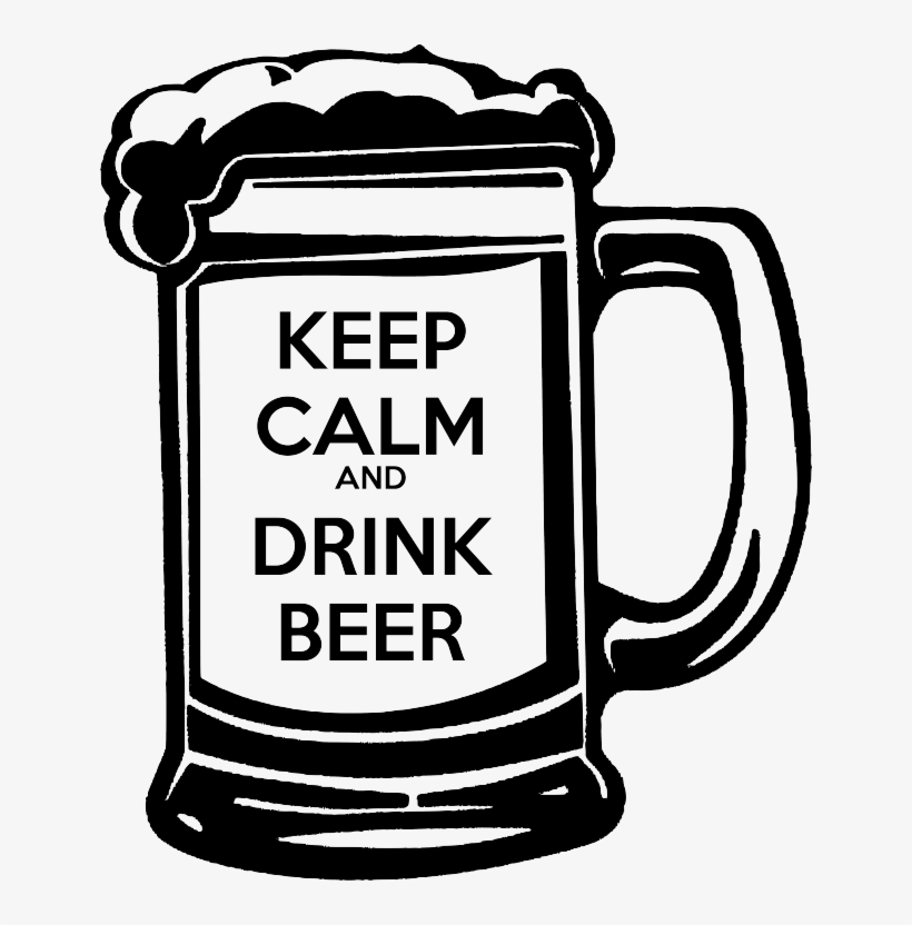 Png Transparent Library Cooler List Pinterest Drink - Beer Mug Black And White, transparent png