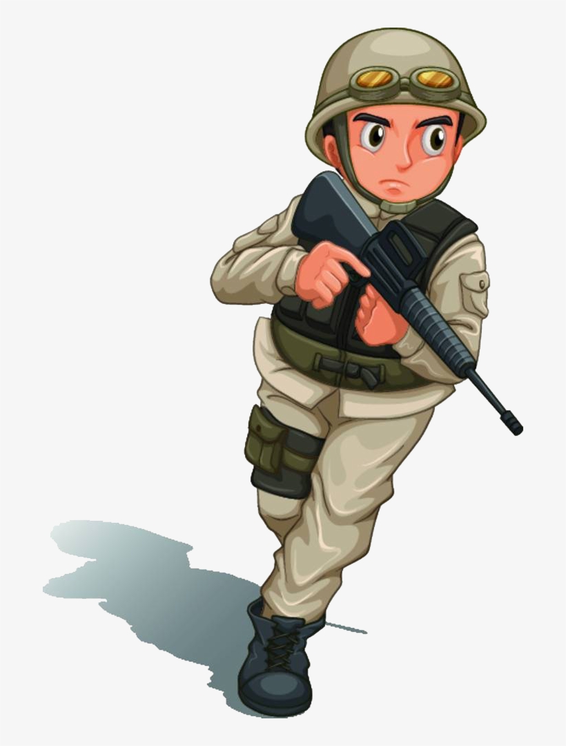 Banner Library Firearm Weapon Illustration Soldiers - Soldier Clipart, transparent png