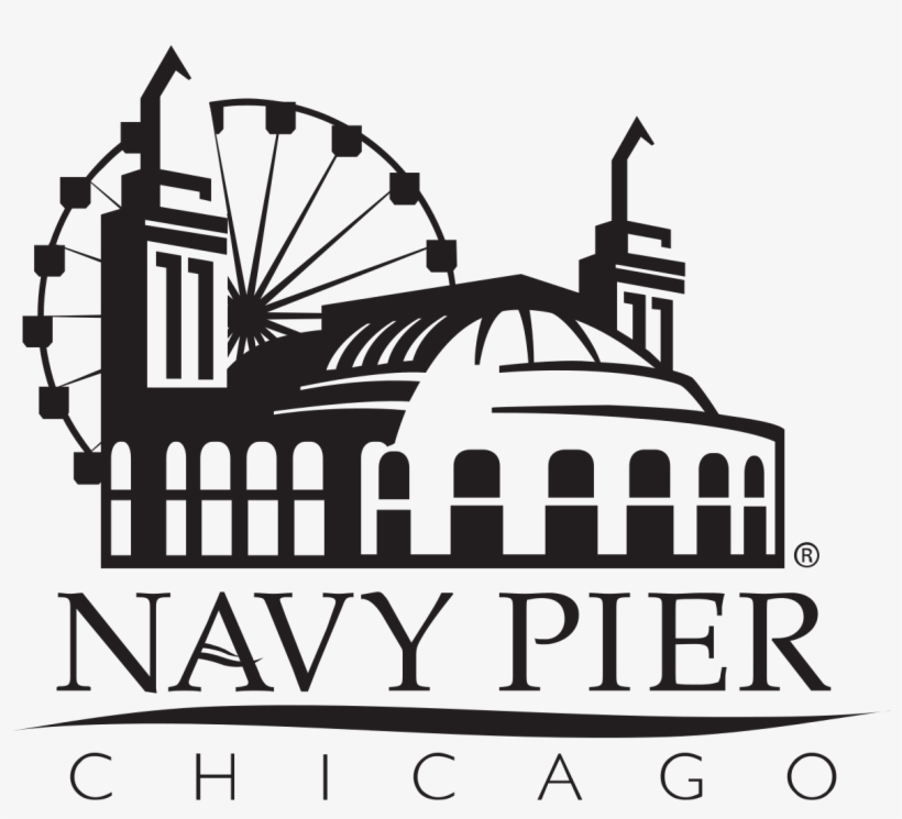 Navy Pier Clip Art - Navy Pier Chicago Logo, transparent png