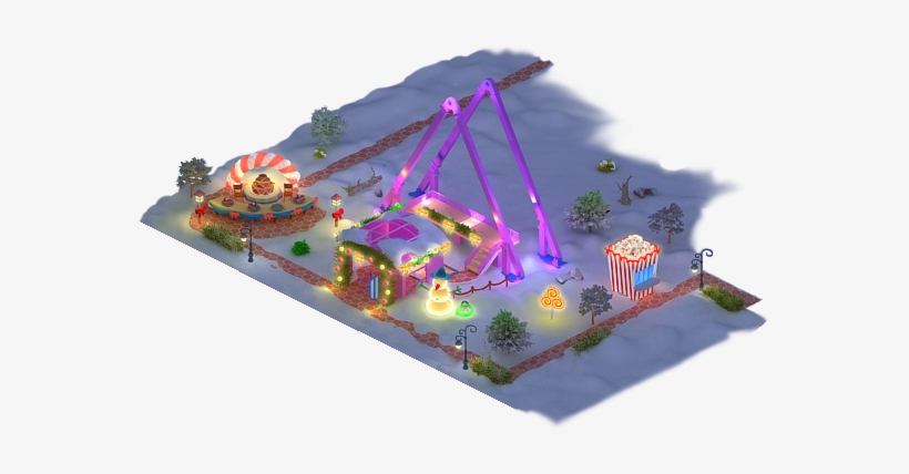 Christmas Ferris Wheel L2 - Christmas Day, transparent png