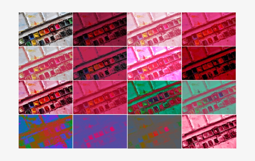 The Image Is Being Blended With A Red Background Color - Poster, transparent png