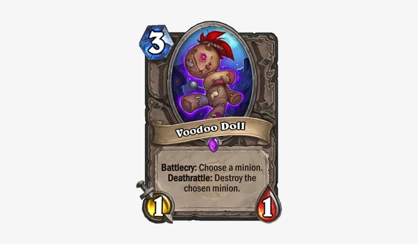 Voodoo Doll Card - One Night At Karazhan Cards, transparent png