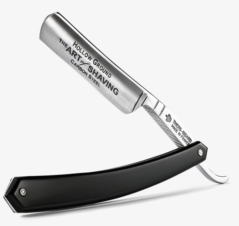 Black Blade Straight Razor The Art Of Shaving Png Straight - Straight Razor, transparent png
