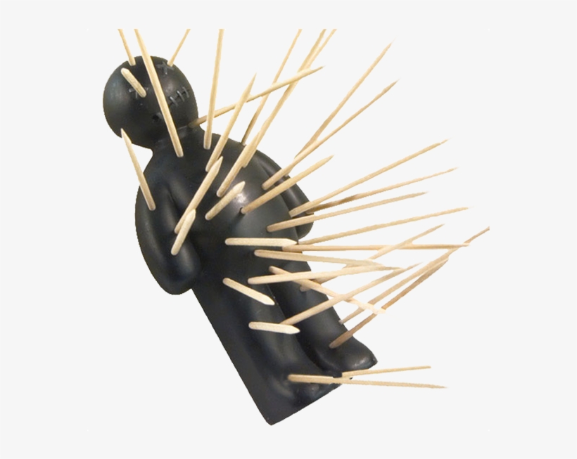 The Voodoo Doll Toothpick Holder Knicnacs Voodoo Toothpick - Ouch Voodoo Doll Toothpick Holder Grey, transparent png