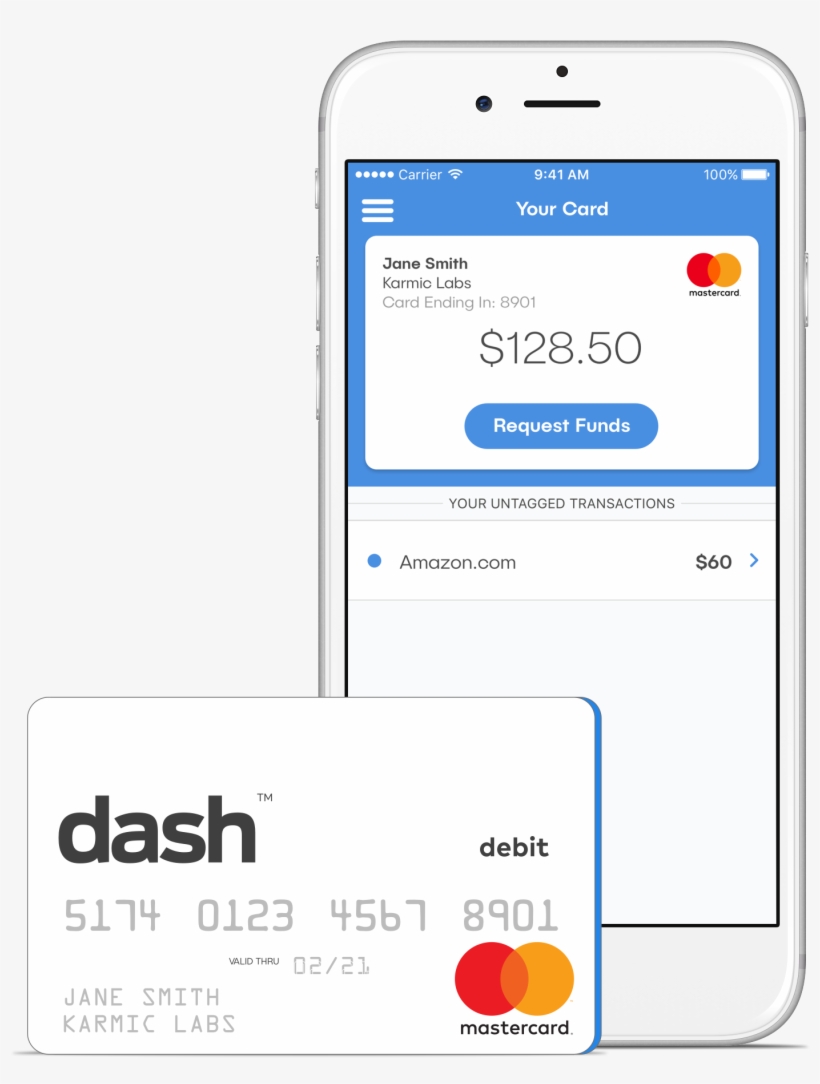 The Dash™ Prepaid Mastercard® Makes It Easy To Keep - Karmic Labs, transparent png