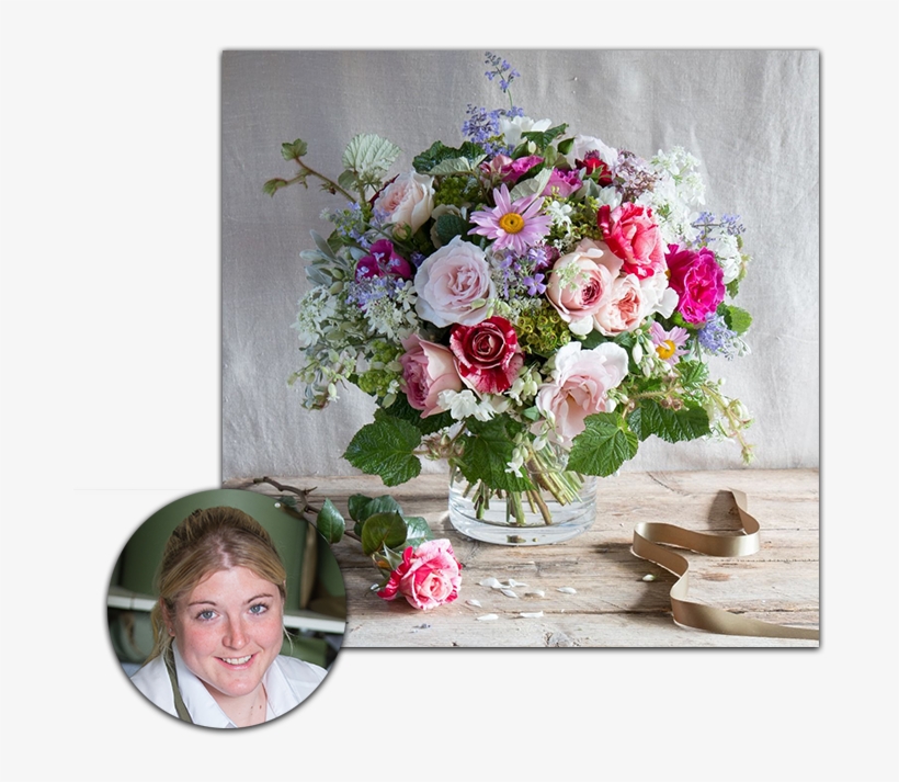 Becky, Florist At Our Farm Workshop - Garden Roses, transparent png
