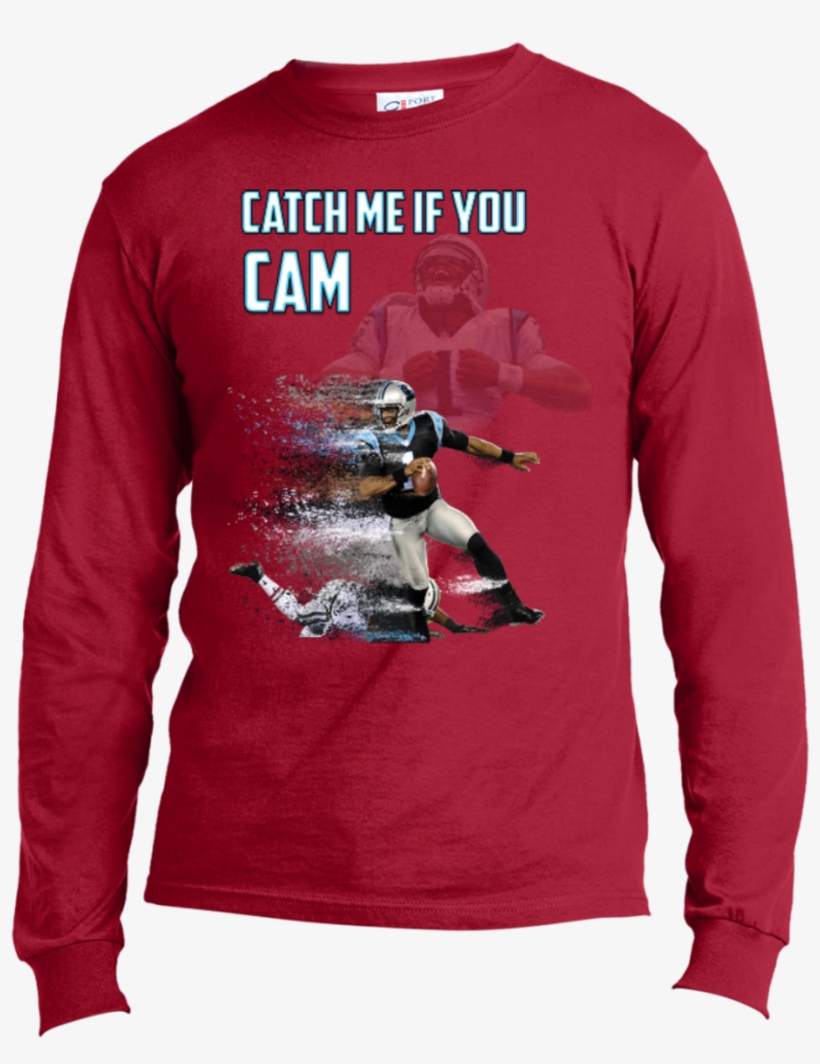 Cam Newton Panthers Custom Designed Fan Long Sleeve - Drug Of Choice Is White Powder T Shirt, transparent png