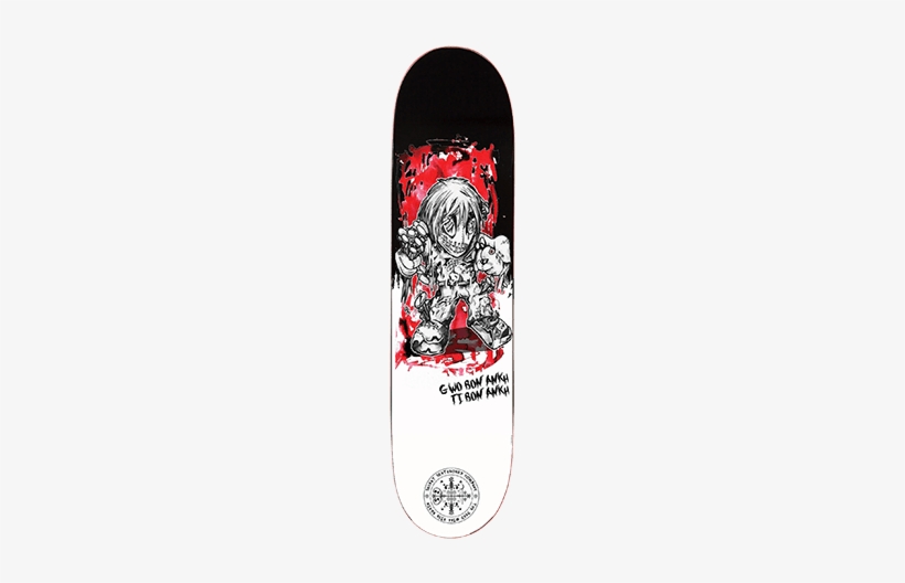 Secret Skate Co Voodoo Doll White 8" Skateboard - Skateboard Deck, transparent png