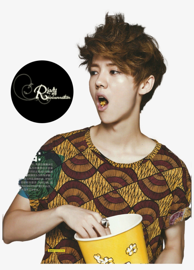 Thank You So Much For Staying With Me Through This - Luhan Popcorn, transparent png